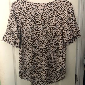 Cheetah print blouse